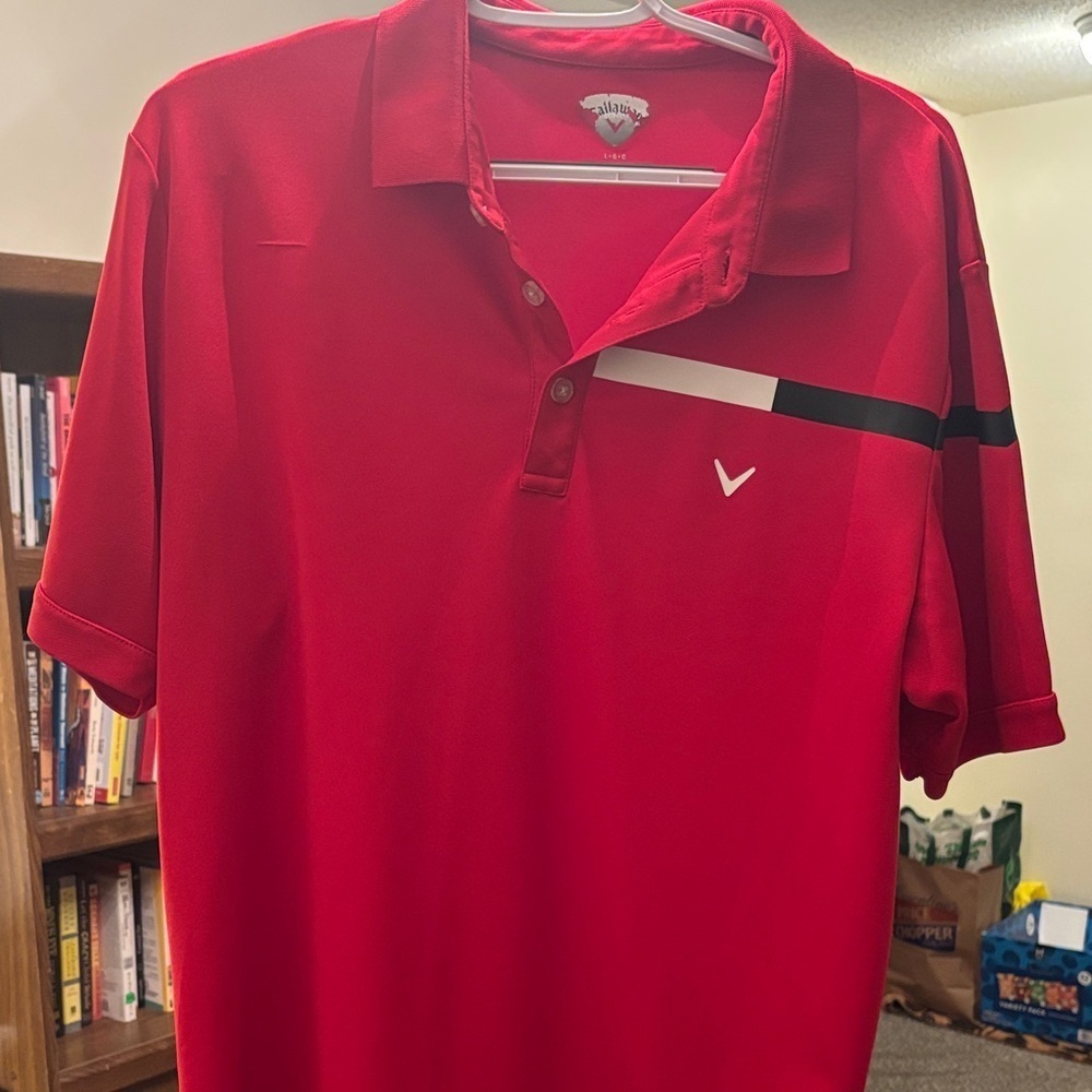 Callaway Men's Bold Red Polo Shirt